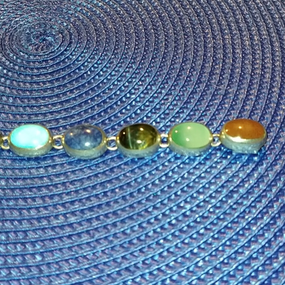 Stone / sterling 7 1/2 Bracelet